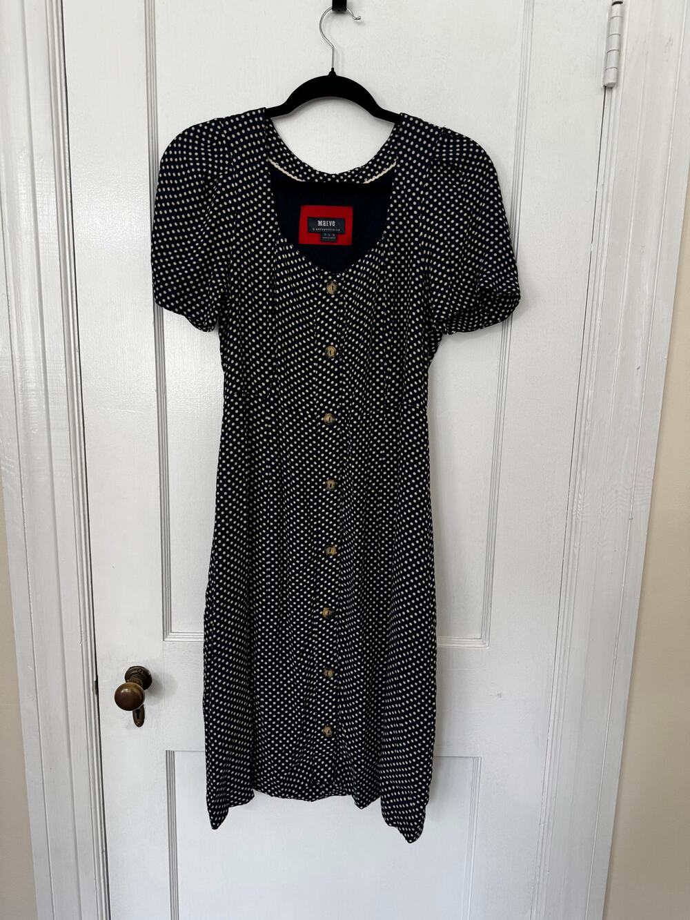 Anthropologie Maeve Cecile Polka Dot Dress size 6